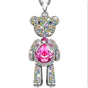 STUNNING dangly bear necklace charm
